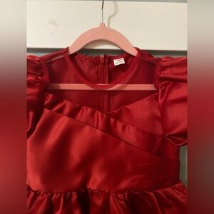 SHEIN Red Formal Kids Dress